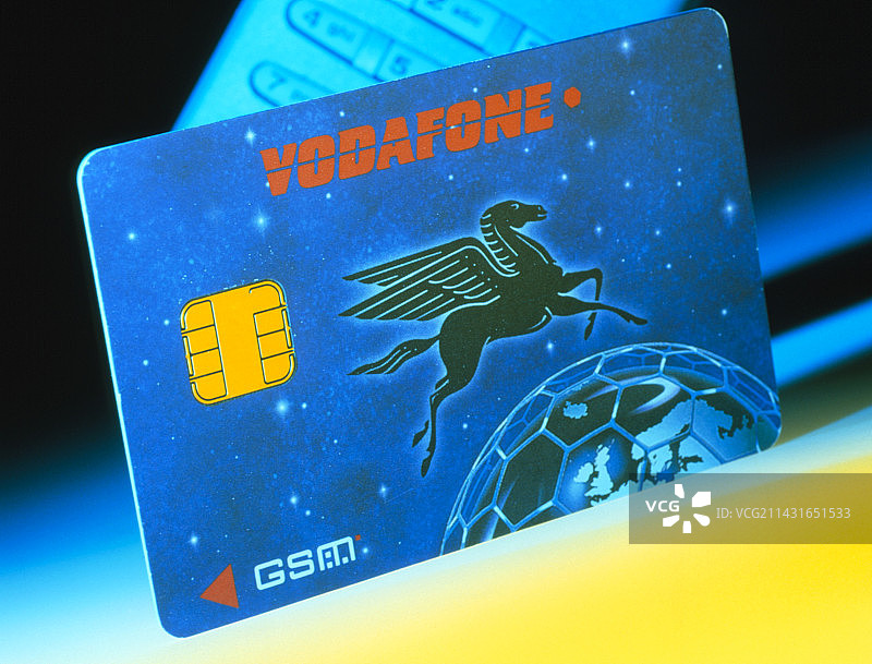 沃达丰智能卡特写图片素材