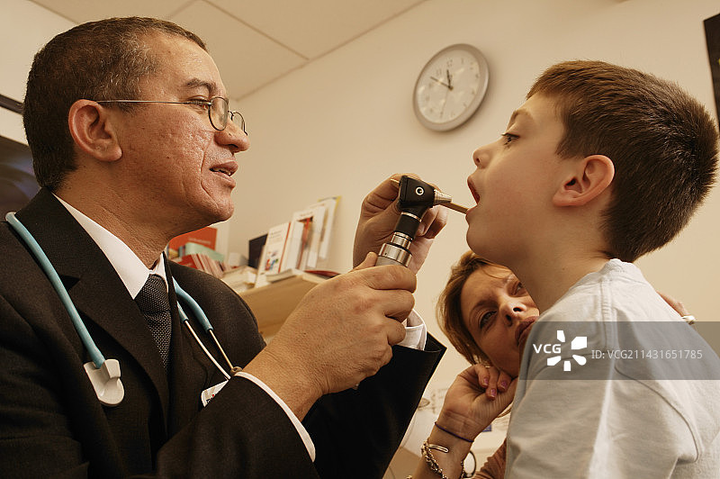 喉咙检查图片素材