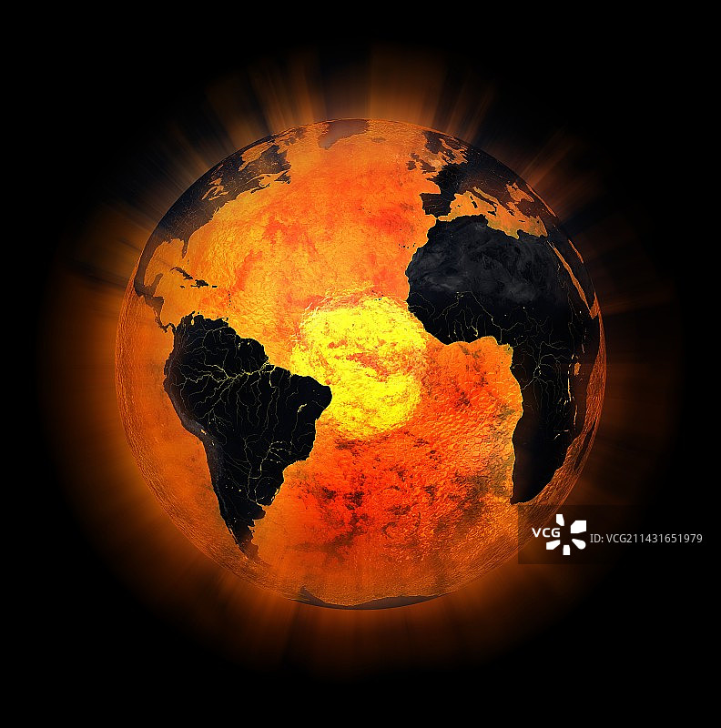 地球内部结构概念艺术图片素材