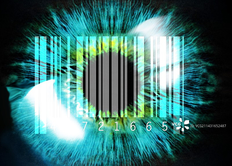 生物识别眼部扫描图片素材