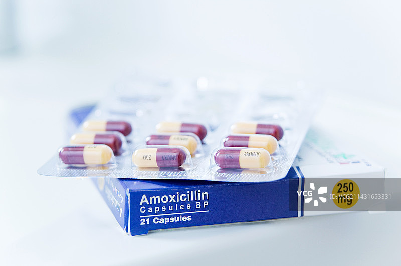 阿莫西林抗生素药丸图片素材