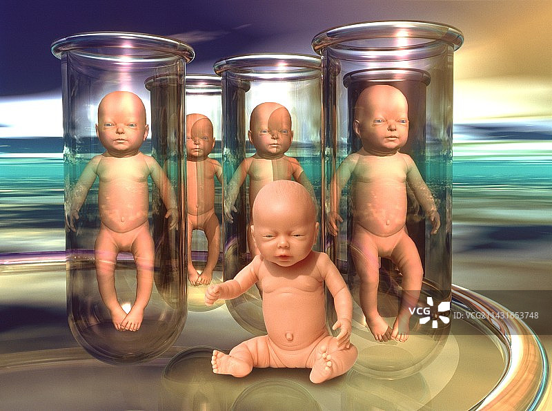 人类克隆图片素材