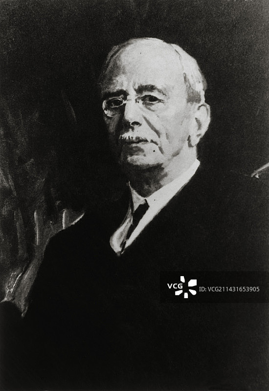 神经学家查尔斯·谢林顿的肖像图片素材