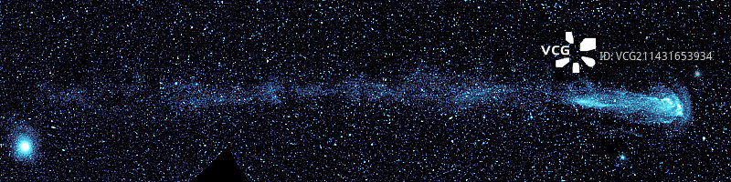 米拉恒星和尾巴的紫外线图像图片素材