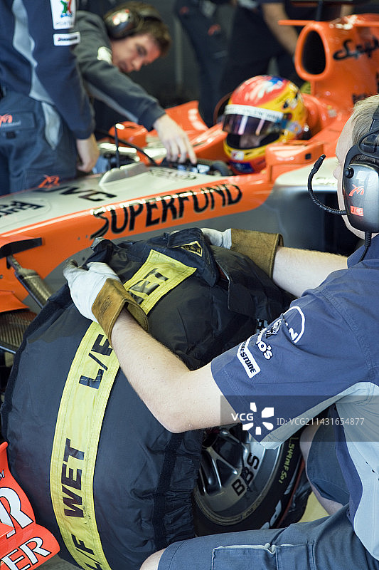 一级方程式赛车测试图片素材