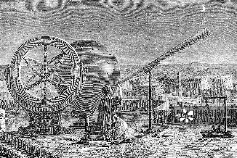 古希腊天文学家喜帕恰斯图片素材