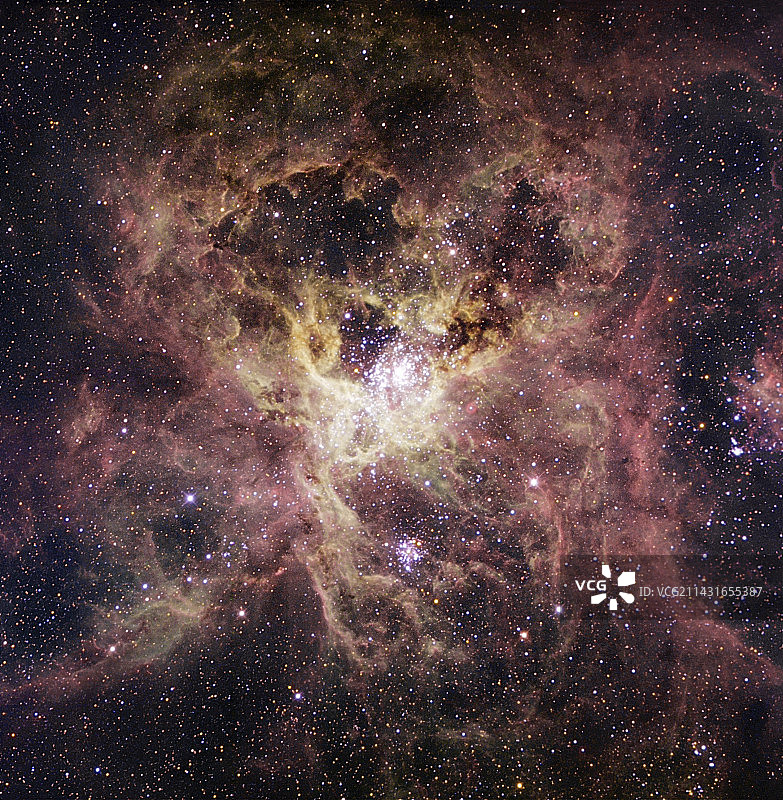 狼蛛星云光学图像图片素材