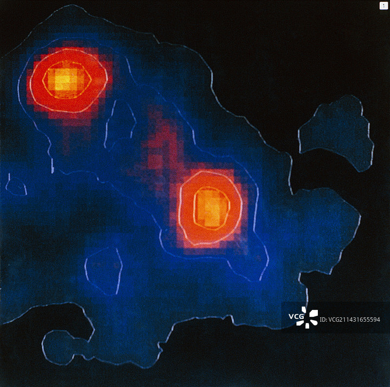 蟹状星云的伽马射线图像图片素材