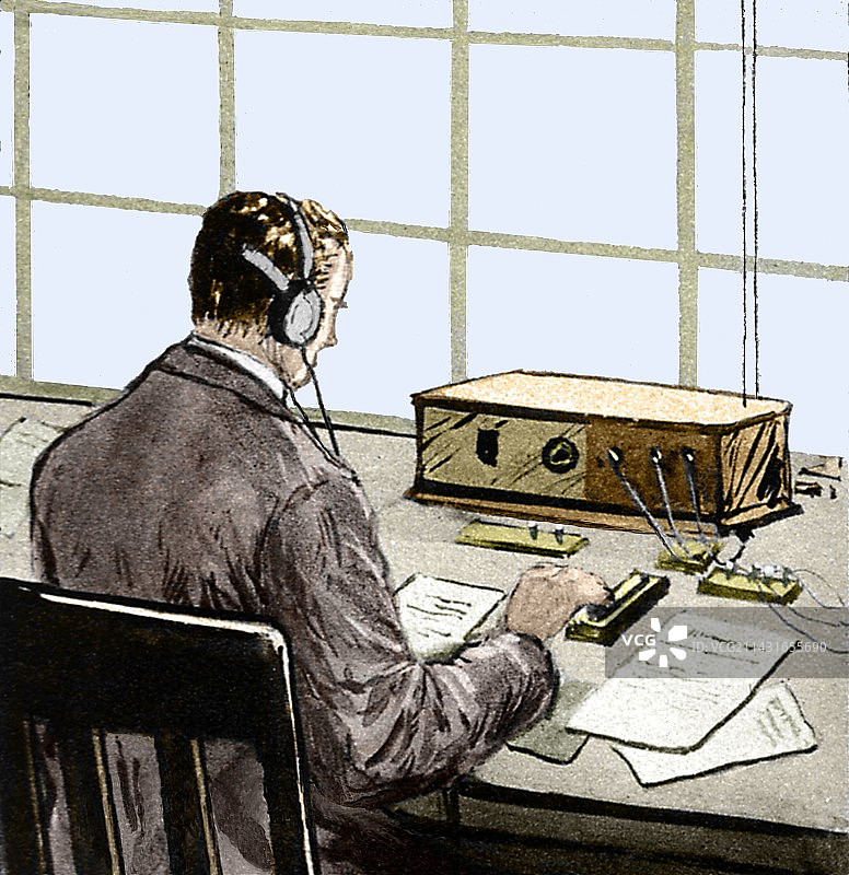 电报员图片素材