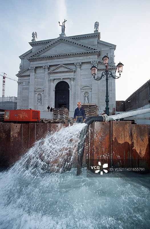威尼斯防洪设施图片素材