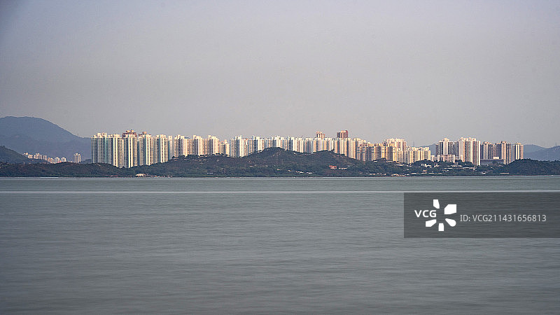 香港元朗区建筑高楼图片素材