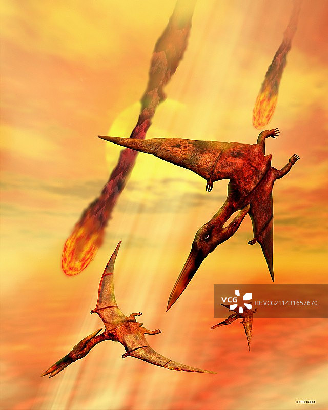 恐龙灭绝图片素材