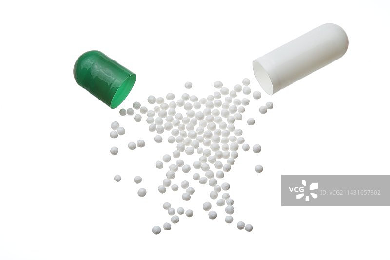 奥美拉唑药丸图片素材