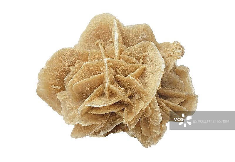 石膏晶体沙漠玫瑰图片素材