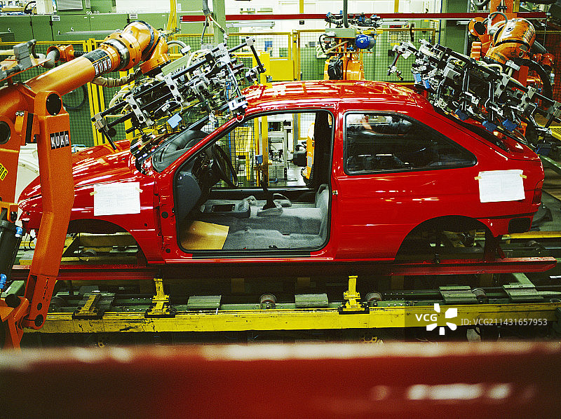 汽车生产线机器人图片素材
