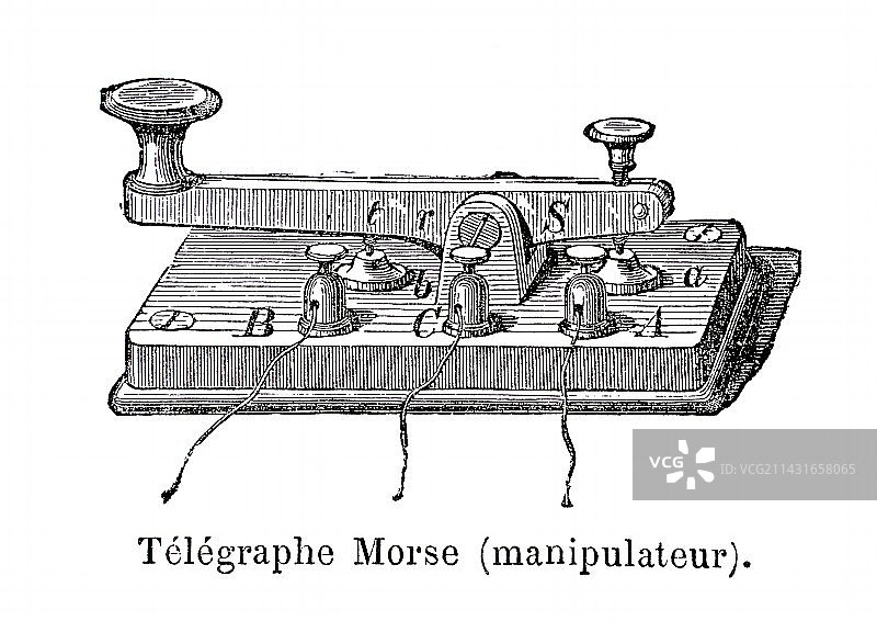 莫尔斯电报发射器图片素材