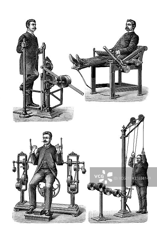 维多利亚时期的健身器材图片素材