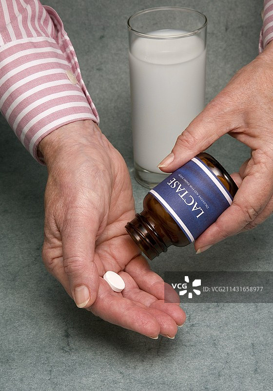 乳糖酶片图片素材