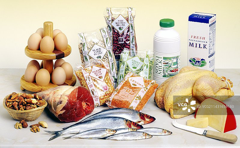 高蛋白食物图片素材