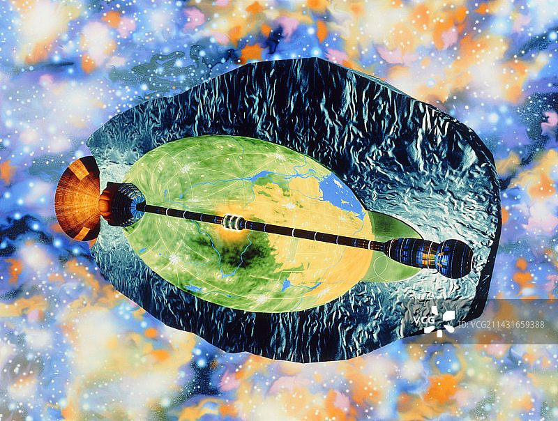 小行星飞船艺术作品图片素材