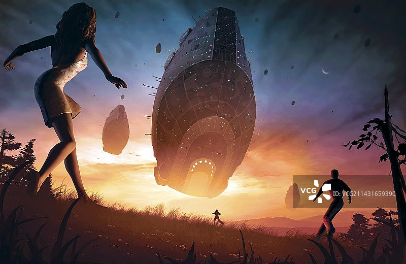 外星人入侵电脑艺术作品图片素材