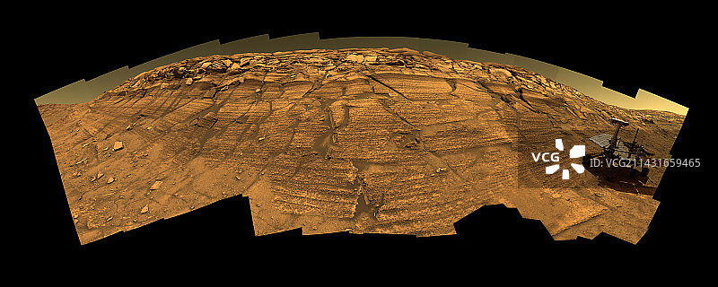 火星上的机遇号探测器图片素材