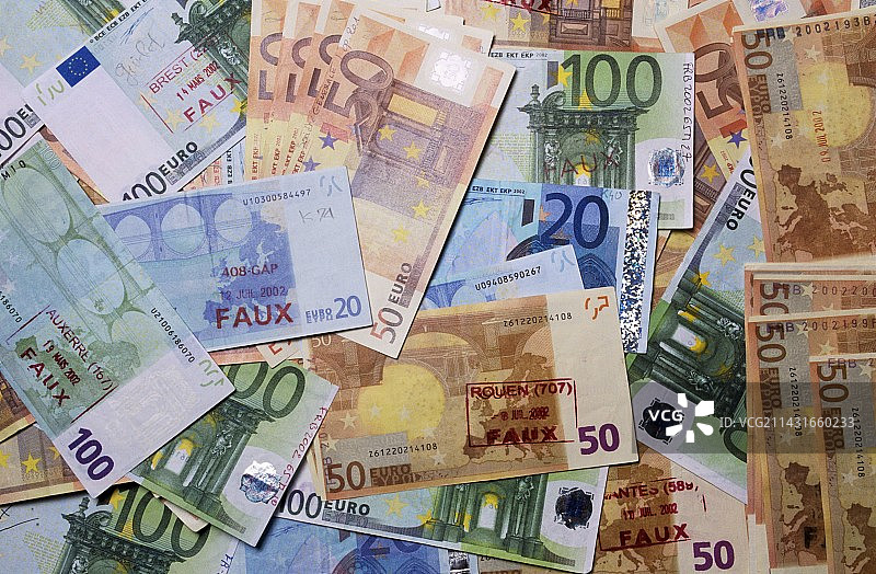 伪造的欧元图片素材