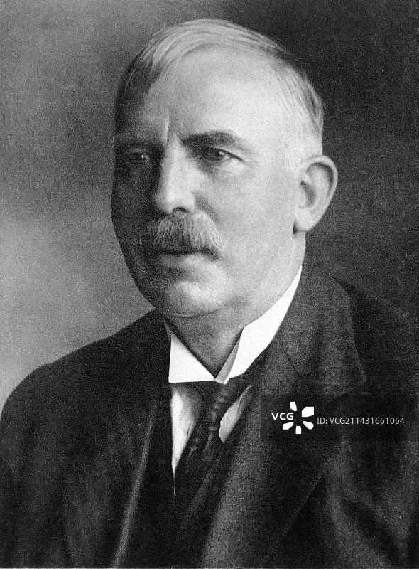 新西兰物理学家欧内斯特·卢瑟福图片素材