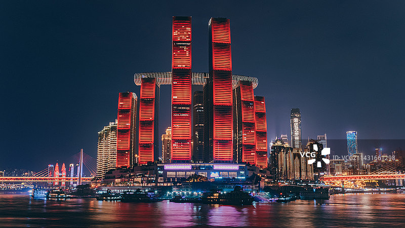 城市建筑夜景风光图片素材