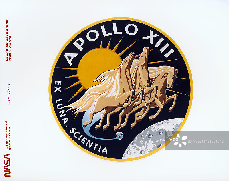 阿波罗13号宇航员臂章图片素材