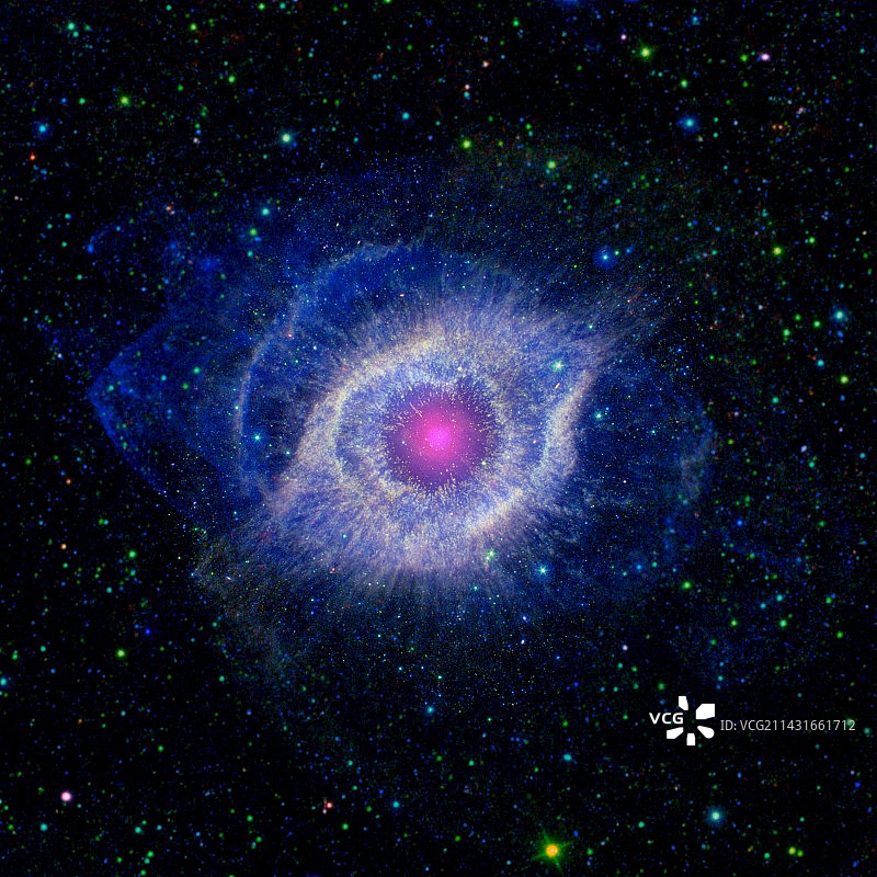 螺旋星云合成图图片素材