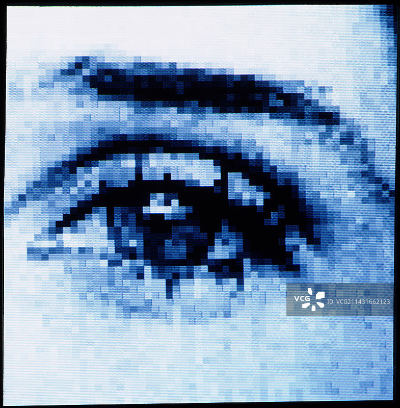 女性眼部电脑艺术作品图片素材