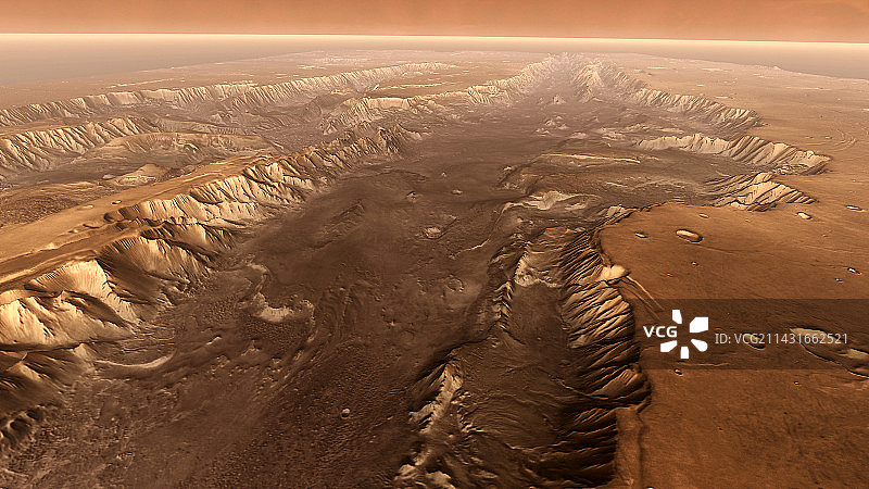 火星水手号峡谷3D图像图片素材