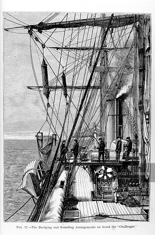 挑战者号HMS军舰插图图片素材