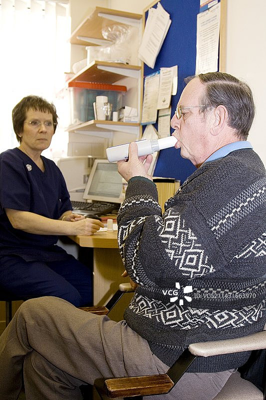 肺功能测试图片素材