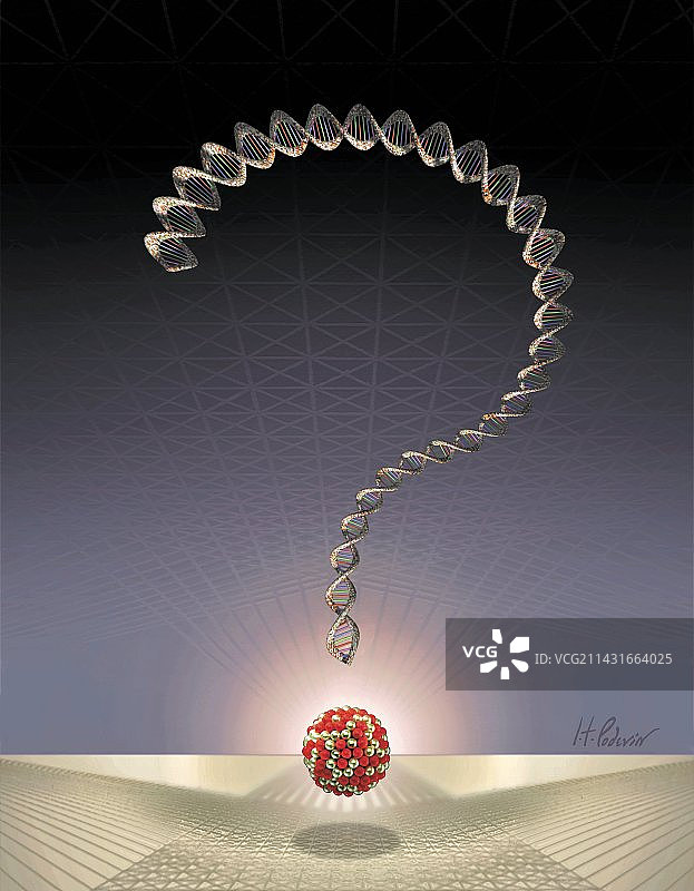 DNA问号图片素材