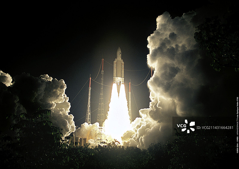 双卫星发射图片素材