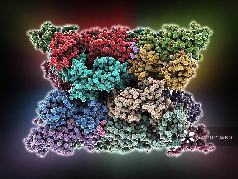 多发性硬化症蛋白复合体图片素材