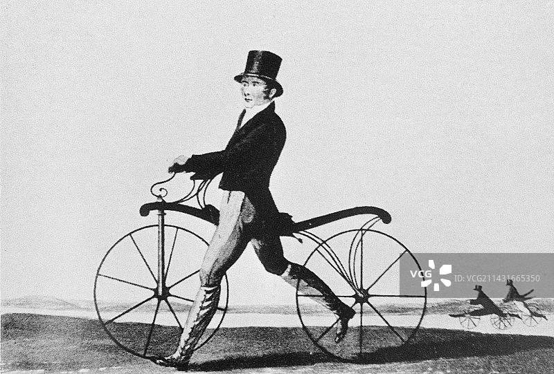 早期自行车图片素材