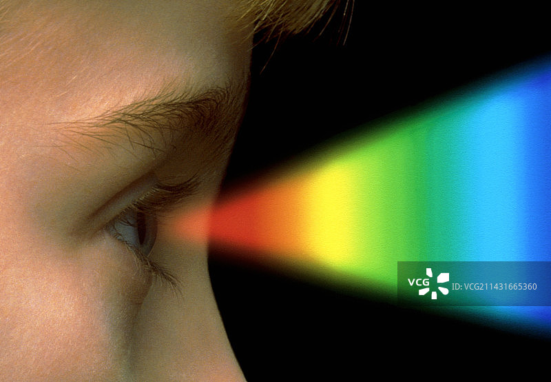 色彩视觉：进入眼睛的光谱图片素材