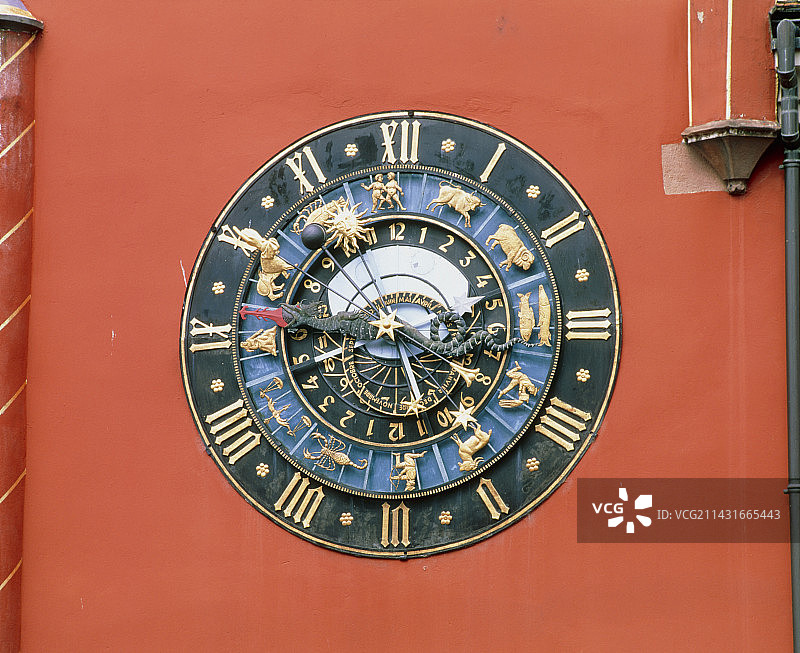 法国阿格诺天文钟图片素材