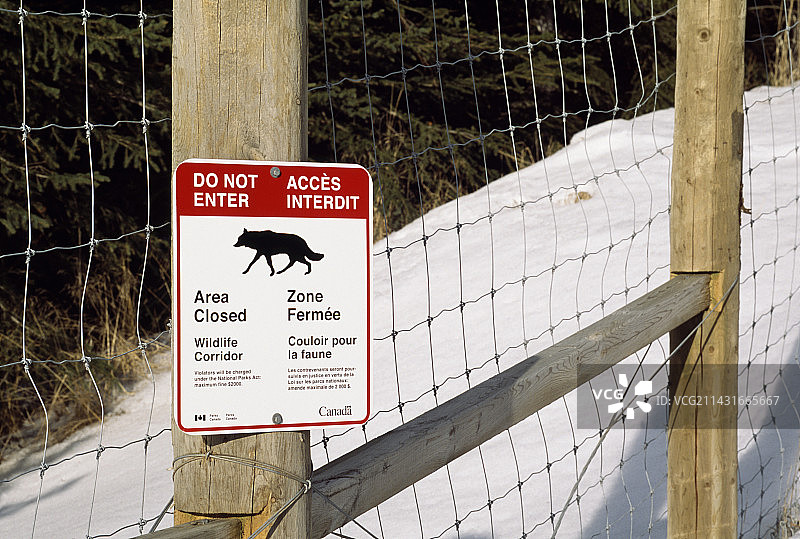 野生动物走廊标志图片素材