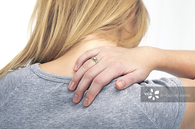 上背部疼痛图片素材