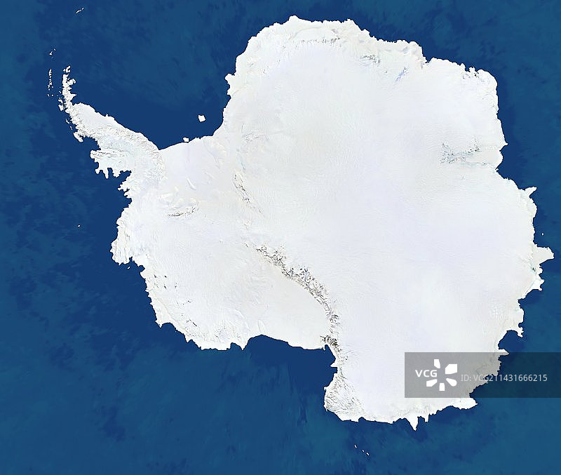 南极洲卫星图像图片素材