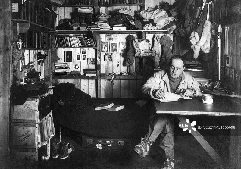 罗伯特·斯科特1911年南极日记图片素材