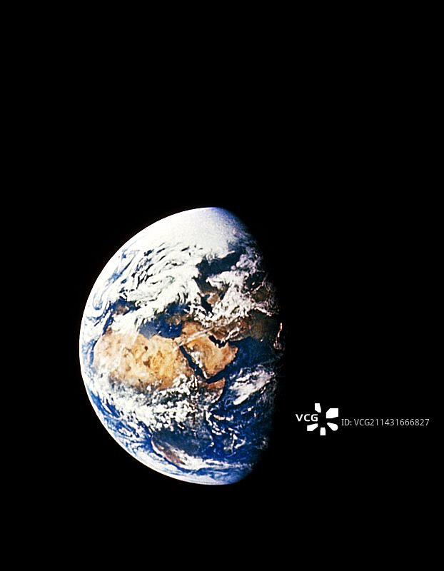 阿波罗10号拍摄的地球照片图片素材