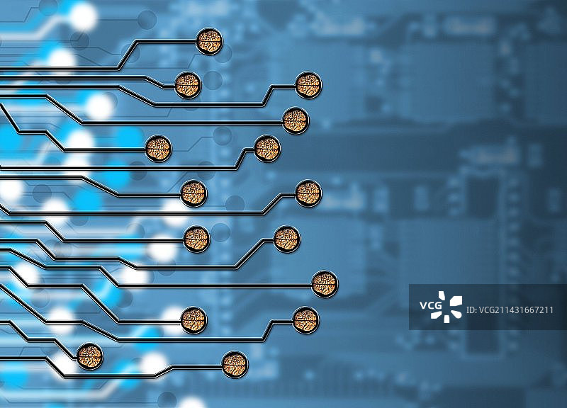 脑机接口艺术作品图片素材