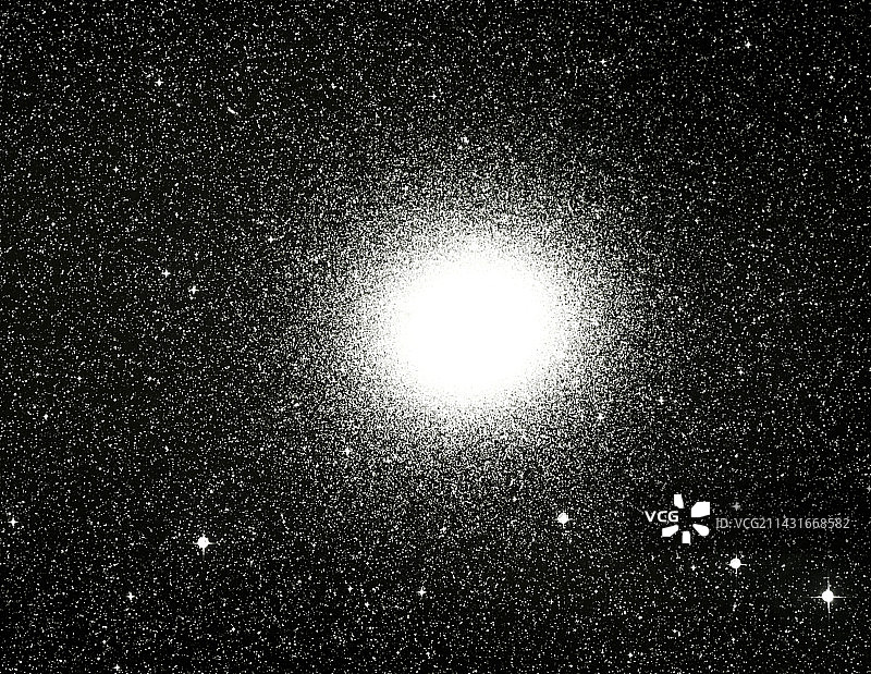 球状星团NGC 5139的光学图像图片素材