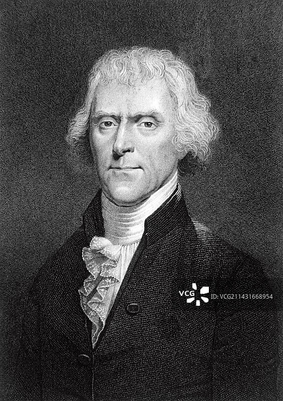 托马斯·杰斐逊，美国第三任总统图片素材