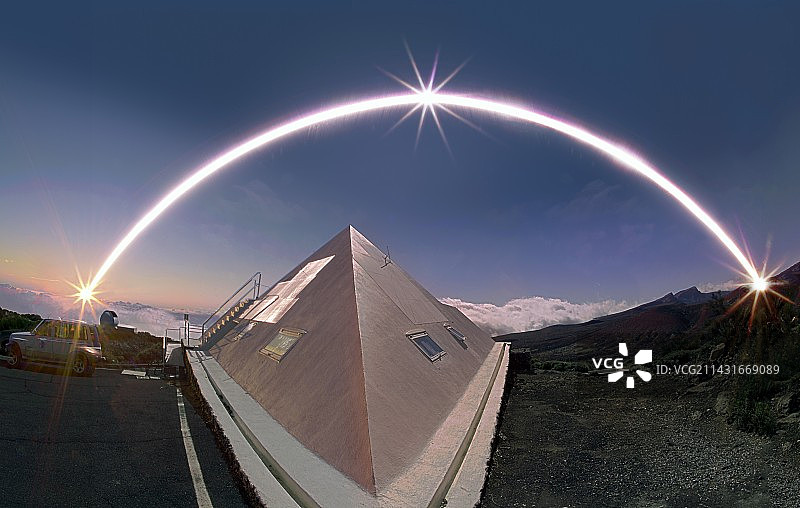 冬至太阳轨迹图片素材